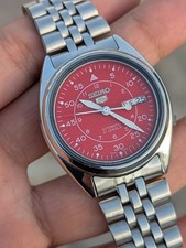 Seiko 5 automático 7S26 mostrador militar vermelho relógio masculino raro Japão comprar usado Seiko 5 automático 7S26 mostrador militar vermelho relógio masculino raro Japão comprar usado  Enviando para Brazil