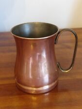 Copper tankard brass for sale  TRURO
