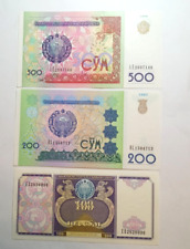 Banknoten Usbekistan, 800 Som, 1994, 1997, 1999 comprar usado  Enviando para Brazil