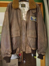 Avirex navy leather for sale  LYDNEY