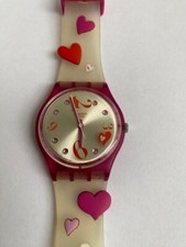 2009 Relógio Feminino Swatch Gent LOVING TWISTER HEARTS GV120 Fabricado na Suíça 34mm comprar usado  Enviando para Brazil
