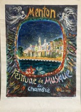 Affiche originale festival d'occasion  Toulon-