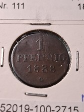 Sachsen pfennig 1838 gebraucht kaufen  Düren