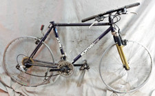1991 KHS Montana Comp Bicicleta MTB 20" Grande Aço Cromado Deore LX Fabricada/Envio nos EUA! comprar usado  Enviando para Brazil