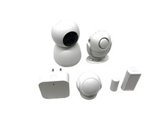 Używany, Zestaw alarmowy Metronic Home Security z kamerą obrotową 360° 5 szt. 495750 Towar B na sprzedaż  PL