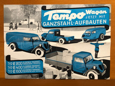 Alte autowerbung tempo gebraucht kaufen Alte autowerbung tempo gebraucht kaufen  Zeitz