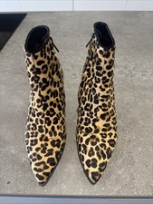 leopard print ankle boot for sale  SUNDERLAND