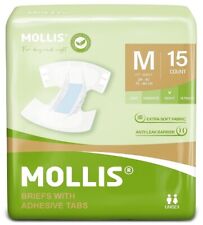 Fraldas para adultos Mollis para mulheres e homens, cuecas descartáveis para incontinência tamanho M 12CT comprar usado  Enviando para Brazil