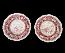 Antigo prato de jantar Spode PinkTower série pássaros jogo anos 60 gansos selvagens #10, patos #87 comprar usado  Enviando para Brazil