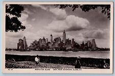 Cartão postal foto RPPC Manhattan Island View From Governor's Island New York NY comprar usado  Enviando para Brazil
