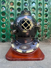 Casco de buceo náutico de 18" U.S Navy Mark V casco marino de buceo... comprar usado  Enviando para Brazil