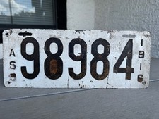 1916 massachusetts license for sale  Plano