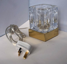 Lâmpada cubo de gelo de vidro anos 70 MCM mesa de luz década de 1970 testada/era espacial de trabalho comprar usado  Enviando para Brazil