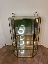 Brass glass cabinet for sale  Hickory