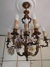 Capodimonte lampadario bronzo usato  Pozzuoli