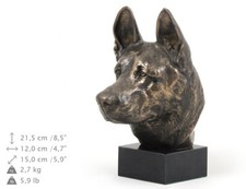 Owczarek Niemiecki - figurka z wizerunkiem psa na marmurowej podstawa Art Dog, używany na sprzedaż  PL