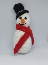 Handmade crochet snowman for sale  BRIDGEND