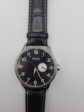 Relógio analógico Hugo Boss quartzo preto nova bateria funcionando comprar usado  Enviando para Brazil