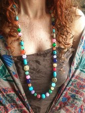 Collana lunga donna usato  Italia