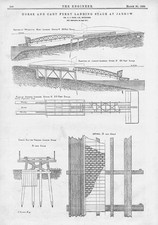 JARROW Co Durham cavalo e carrinho balsa desembarque estágio 2 x impressões antigas 1883 comprar usado  Enviando para Brazil
