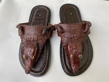 Chinelo masculino de luxo, sandálias, pele de couro genuíno - 100% feito à mão comprar usado  Enviando para Brazil