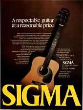 Usado, ANÚNCIO IMPRESSO VINTAGE 1980 SIGMA CG MARTIN DM-5 VIOLÃO ACÚSTICO comprar usado  Enviando para Brazil