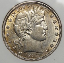 1894 mezzo dollaro usato  Spedire a Italy
