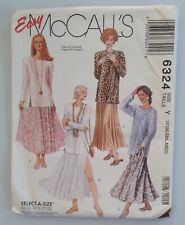 McCALL'S #6324 MISSES TAMANHOS XS 4-6, S 8-10, M 12-14 TOP E PADRÃO DE SAIA SEM CORTES comprar usado  Enviando para Brazil