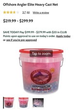 Isca Buster rede fundida - 10 pés malha Menhaden  comprar usado Isca Buster rede fundida - 10 pés malha Menhaden  comprar usado  Enviando para Brazil