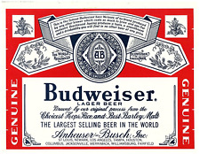 Vintage anheuser busch for sale  Oakland City