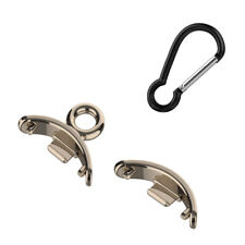 Metal Watch Strap Connectors for Mi Band 8 (2PCS Gold With carabiner) comprar usado  Enviando para Brazil