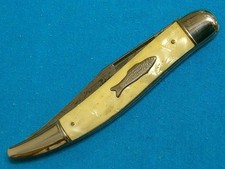 VINTAGE IMPERIAL EUA 5" CAIXA DE EQUIPAMENTO DOBRÁVEL FILETE DE PESCA FACA UTILITÁRIA SOBREVIVÊNCIA comprar usado  Enviando para Brazil