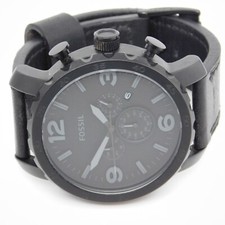 Usado, Relógio masculino analógico quartzo couro genuíno FOSSIL JR1354 bateria nova comprar usado  Enviando para Brazil