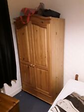 Solid wood wardrobe for sale  GLASGOW