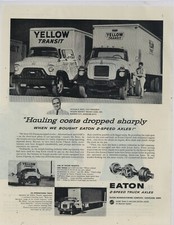 1958 Eaton Eixos Anúncio: Linhas de Frete de Trânsito Amarelas GMC, IH Trator Reboques - KC comprar usado  Enviando para Brazil