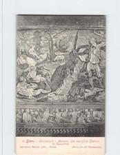 Cartão postal "Abraão Sacrifícios Isaac" Catedral de Siena Itália, usado comprar usado  Enviando para Brazil