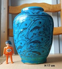 Vase glaçure turquoise d'occasion  Villeurbanne