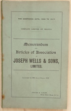 Joseph wells sons for sale  DARTFORD