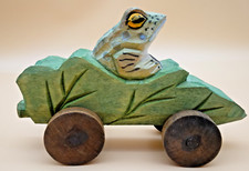 Wooden handcarved frog for sale  Kansas City