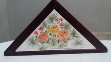 Portatovaglioli legno ceramica usato  Milano