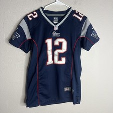 Camiseta Nike Tom Brady Field Feminina Grande Azul New England Patriots Bordada comprar usado  Enviando para Brazil