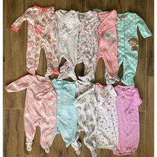 Usado, Pijama infantil menina Footie 3-6 meses 10 peças comprar usado  Enviando para Brazil