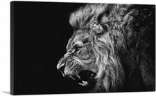 Artcanvas roaring lion for sale  Niles