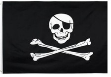 Bandiera flag pirati usato  Mascali