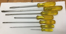 CONJUNTO DE CHAVES DE FENDA VINTAGE PROTO PROFISSIONAL CABO AMARELO 7 PEÇAS COM FENDA PHILLIPS, usado comprar usado  Enviando para Brazil