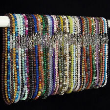 "Collar de cuentas de piedras preciosas redondas multicolor natural de moda de 6 mm 14-28" segunda mano  Embacar hacia Mexico
