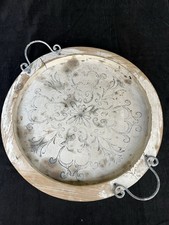 Tablett holz eisen gebraucht kaufen  Saarbrücken