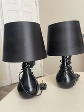Glass table lamp for sale  DUDLEY