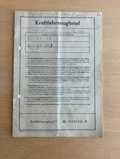 Fahrzeugbrief kfz brief gebraucht kaufen  Wuppertal