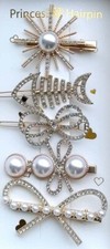 5pcs rhinestone hair for sale  PAISLEY